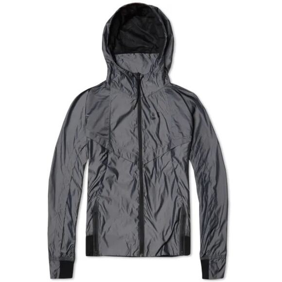 NIKE Women’s Woven T2 Jacket in Deep Pewter and Black Size Large - Picture 2 of 10